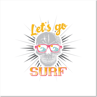 Lets Go Surf Posters and Art